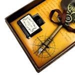 Zestaw do Kaligrafii Retro z Piórem Gęsim i 6 Stalówkami